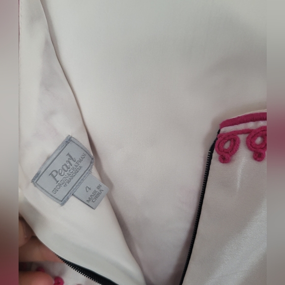 Vintage Pearl of Marchesa Cord Soutache Peplum Mini Dress - Picture 11 of 11